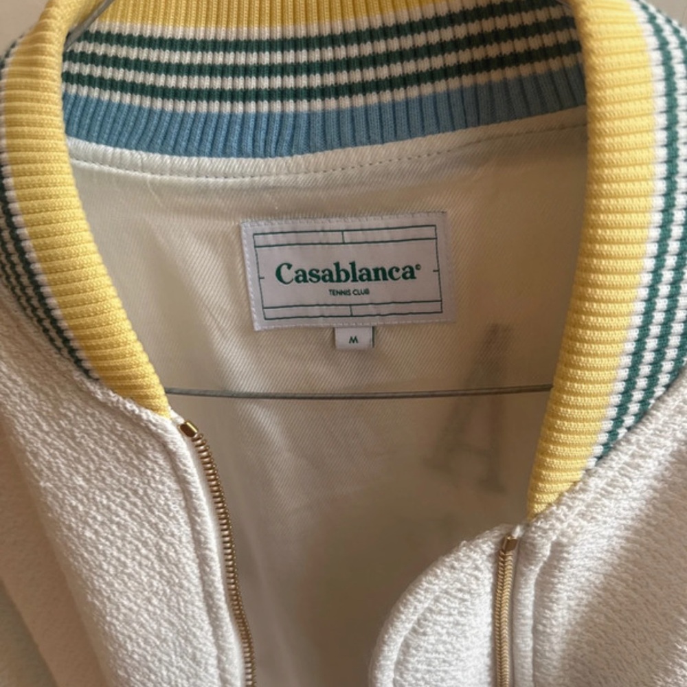 Casablanca White Jacket with Embroidered Details - Picture 3 of 4